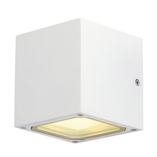 SLV 232531 SITRA CUBE Outdoor Wandleuchte TCR-TSE IP44 weiß max. 18W
