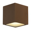 SLV 232537 SITRA CUBE Outdoor Wandleuchte TCR-TSE IP44 rost max. 18W