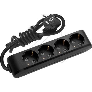 4-fach Panasonic VDE Steckdosenleiste 1,5m schwarz