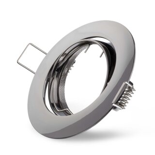 DL75GM Einbaustrahler gunmetal schwenkbar  DA 75mm