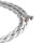 991103 Textilkabel gedreht silber H03VV-F 2*0,75mm²