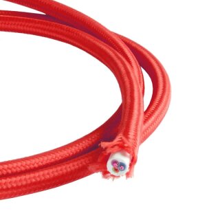 991007 Textilkabel rot H03VV-F 3*0,75mm²