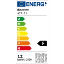 A27121 LED Leuchtmittel AGL E27 12W 1155lm 2700k warmweiß opal 240°