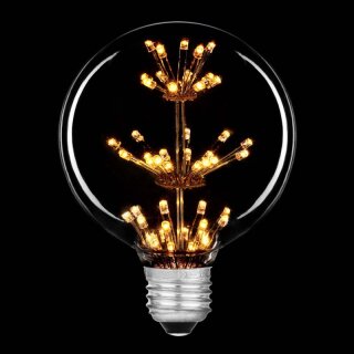 RCG101 LED Rustika Carbon Globe G125  E27 2W 2100k  Vintage Retro