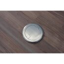 ALU1R1S Bodeneinbaudose Edelstahl 1x Schuko-Steckdose/erhöhter Berührungsschutz 1x Datendose RJ45 IP20
