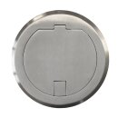 ALU1R1S Bodeneinbaudose Edelstahl 1x Schuko-Steckdose/erhöhter Berührungsschutz 1x Datendose RJ45 IP20