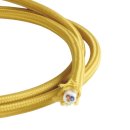 Textilkabel gold 3 Adern H03RT-H 3*0,75mm² Besonderheit ø 6,3mm