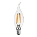 C22F04C LED Filament Windstoß Kerze 4W = 40W E14...