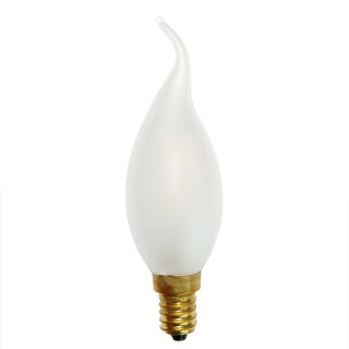 C22F01F LED Filament Windstoß Kerze 1W = 15W E14 MATT 80lm extra warmweiß 2200K
