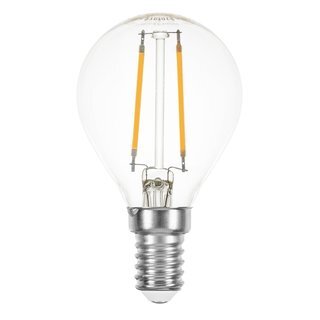 P22F02C LED Filament Tropfen 2W = 25W E14 klar 220lm extra warmweiß 2200K