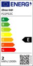 P22F02C LED Filament Tropfen 2W = 25W E14 klar 220lm extra warmweiß 2200K