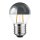 P22F22S LED Filament Tropfen 2W = 25W E27 Kopfspiegel silber extra warmweiß 180lm 2200K