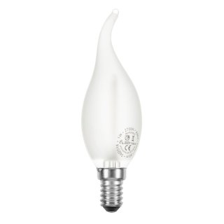 LED Filament Windstoß Kerze 2W=25W 230lm E14 MATT warmweiß 2700K