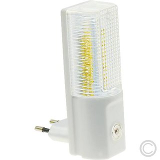 LED-Nachtlicht mit Dämmerungsautomatik 110x40x70mm, mit 5 LEDs, 230V/1W