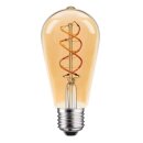 ST64S5W LED Spiral Filament Edison ST64 5W E27 gold...