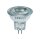 270403 LED Glas MR11 GU4 2W = 20W warmweiß 3000K 150lm
