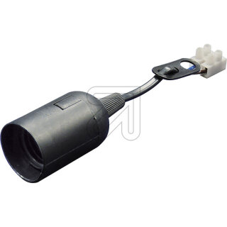 10x electroplast Baufassung Lampenfassung Renovierfassung Fassung E27 max.60W schwarz