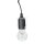 10x electroplast Baufassung Lampenfassung Renovierfassung Fassung E27 max.60W schwarz