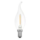 C22F01C LED Filament Windstoß Kerze 1W = 15W E14...