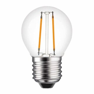 P27C1W7 LED Filament Tropfen 1W = 15W E27 klar  120lm warmweiß 2700K