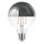 G92F06S LED Filament Globe G95 6W = 60W E27 Kopfspiegel silber 680lm extra warmweiß 2200K