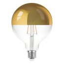 LED Filament Globe G125 8W = 60W E27 Kopfspiegel Gold 840lm extra warmweiß 2200K