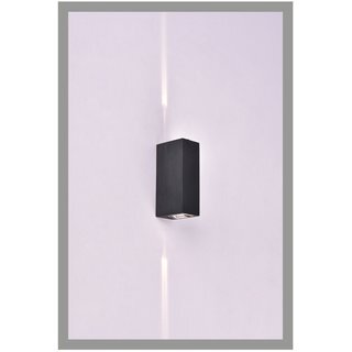LED Wandleuchte schwarz 6W 2700K 375lm für Innen und Außen