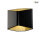 SLV 151710 CARISO WL-2 Indoor LED Wandaufbauleuchte schwarz/gold 2700K