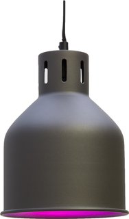 Lampenschirm SAGA für Pflanzenlampen Fassung E27 grau