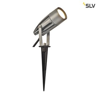 SLV 227504 SYNA Outdoor Spiessleuchte LED 3000K IP55 silbergrau 230V 8,6W