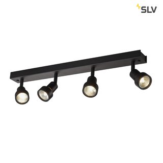 SLV 1002029 PURI CW Indoor Wand- und Deckenaufbauleuchte quad QPAR51 schwarz 4x50W