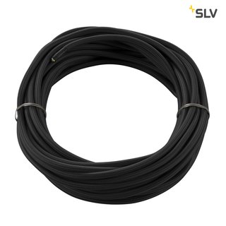 SLV 961270 PVC-LEITUNG MIT STOFFMANTEL 3-polig 10m schwarz