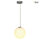 SLV 165390 ROTOBALL 25 Pendelleuchte TC-(D,H,T,Q)SE silbergrau/weiß Ø 25cm max. 24W