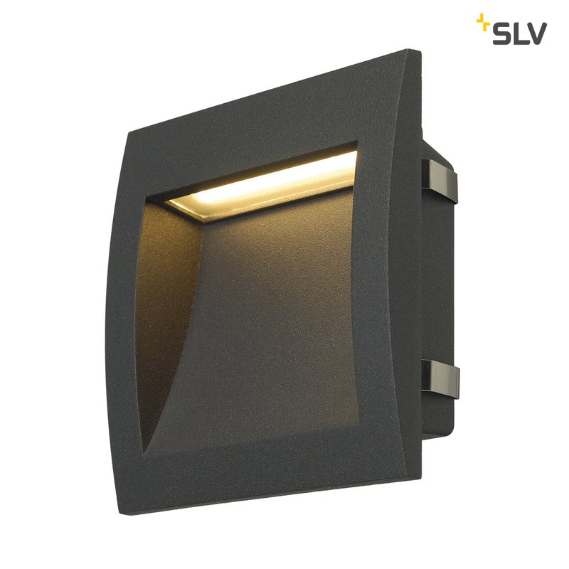 SLV DOWNUNDER PUR 80 Faretti Da Incasso LED Quadrato - Bianco, 3000K, 3,6W - Design Minimalista, Garanzia 5 Anni