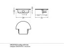 EGB Aluminium-Einbauprofil-Set 24x7x2000 für Stripes max. B10mm, Clip-Abdeckung opal