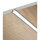EGB Aluminium-Einbauprofil-Set 24x7x2000 für Stripes max. B10mm, Clip-Abdeckung opal