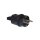 NCC Illu Anschlusstecker schwarz für Illu Lichterkette Flachbandkabel H05RNH2-F