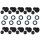 10 x Illu Fassung E27 + Dichtung flach für Illu Lichterkette Flachbandkabel H05RNH2-F