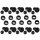 10 x Illu Fassung E27 + Dichtung hoch für Illu Lichterkette Flachbandkabel H05RNH2-F