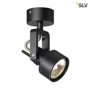 SLV 147550 INDA Wand- und Deckenleuchte Spot QPAR51 schwarz matt max. 50 W