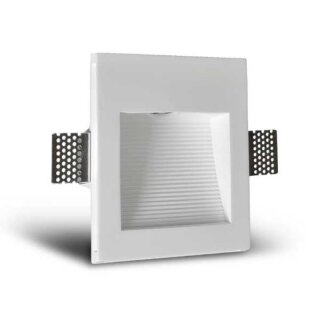 GE170WB LED Gipswandeinbauleuchte Eckig 170x142mm LED 1W 3000K