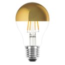 LED Filament Leuchtmittel 4W = 40W E27 Kopfspiegel Gold...