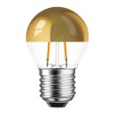 LED Filament Kopfspiegel Tropfen 2W = 25W E27 gold warmweiß 2700K