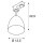SLV 1002877 3~ PARA CONE 14 QPAR51 3 Phasen System Leuchte, weiß/gold, inkl. 3 Phasen-Adapter