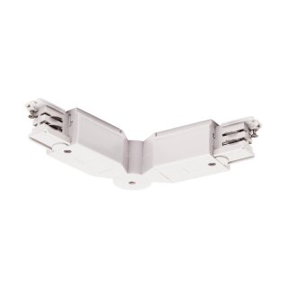 SLV 1001384 FLEXVERBINDER für S-TRACK Hochvolt 3Phasen-Aufbauschiene, verkehrsweiß -Restbestände-