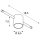 SLV 139121 COMET Seilleuchte für TENSEO Niedervolt-Seilsystem, QR-C51, weiß, teilsatiniertes Glas