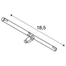 SLV 139090 COSMIC Lampenhalter für TENSEO Niedervolt-Seilsystem, QR-C51, schwarz, schwenkbar, 2 Stück