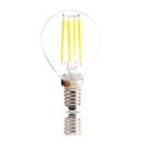 P22FD4C LED Filament Tropfen 4W = 40W E14 klar 450lm...