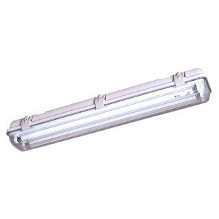 Starlicht Feuchtraum Wannenleuchte 60cm Aqualux 2 x 14W G5 T5 Leuchtstoffröhre 4000K neutralweiß IP65