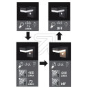 LED´s Light Solar-Wandleuchte schwarz mit Bewegungsmelder 1000560
